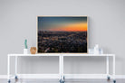 LA Sunset-Wall_Art-120 x 90cm-Mounted Canvas-Wood-Pixalot
