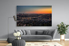 LA Sunset-Wall_Art-220 x 130cm-Mounted Canvas-No Frame-Pixalot