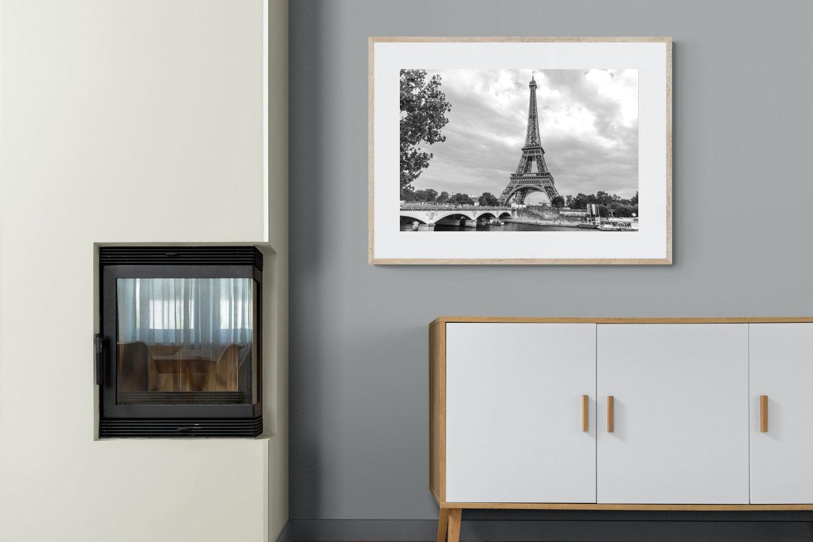 La Dame de Fer-Wall_Art-100 x 75cm-Framed Print-Wood-Pixalot