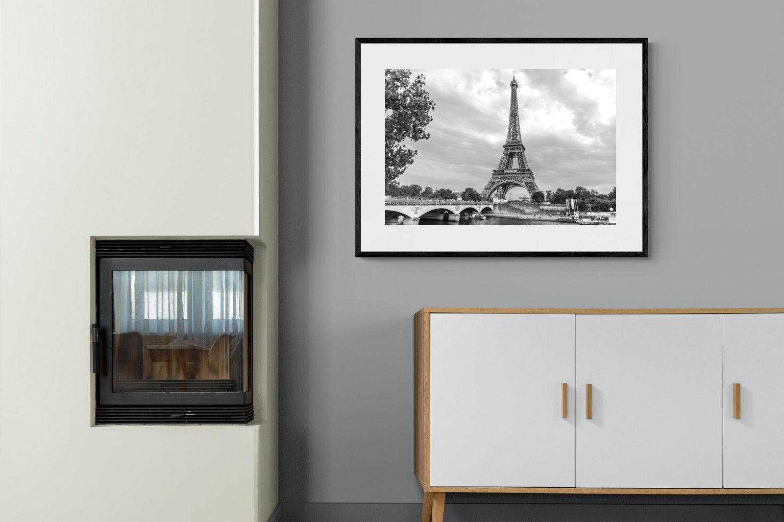 La Dame de Fer-Wall_Art-100 x 75cm-Framed Print-Black-Pixalot