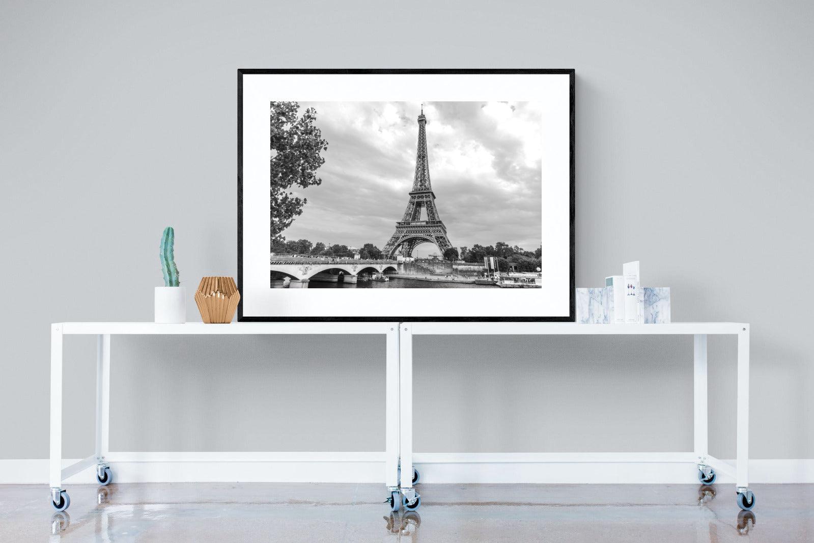 La Dame de Fer-Wall_Art-120 x 90cm-Framed Print-Black-Pixalot