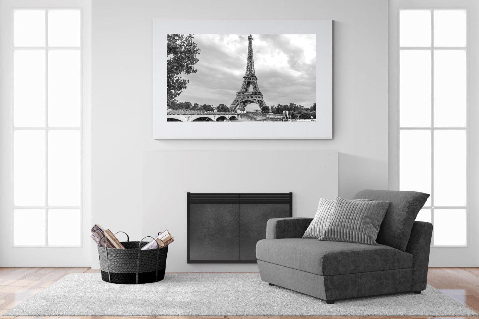 La Dame de Fer-Wall_Art-150 x 100cm-Framed Print-White-Pixalot