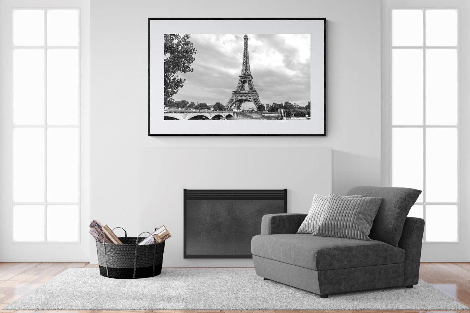 La Dame de Fer-Wall_Art-150 x 100cm-Framed Print-Black-Pixalot