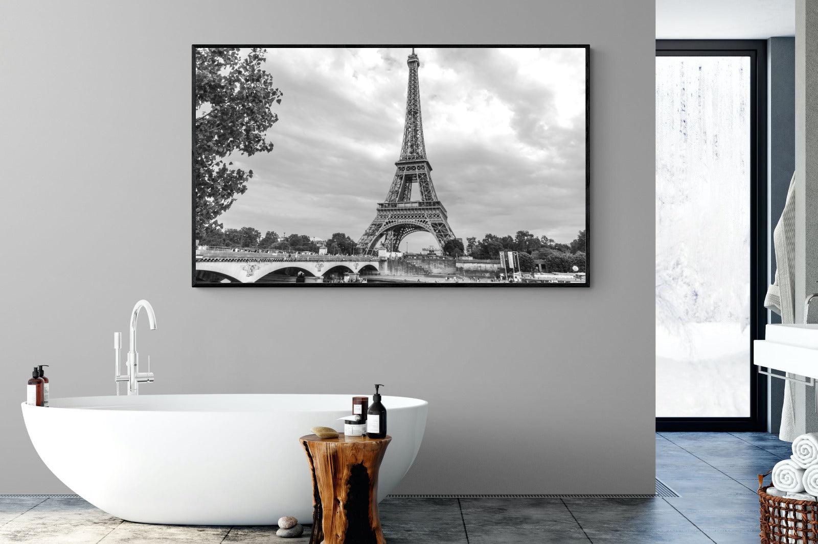 La Dame de Fer-Wall_Art-180 x 110cm-Mounted Canvas-Black-Pixalot