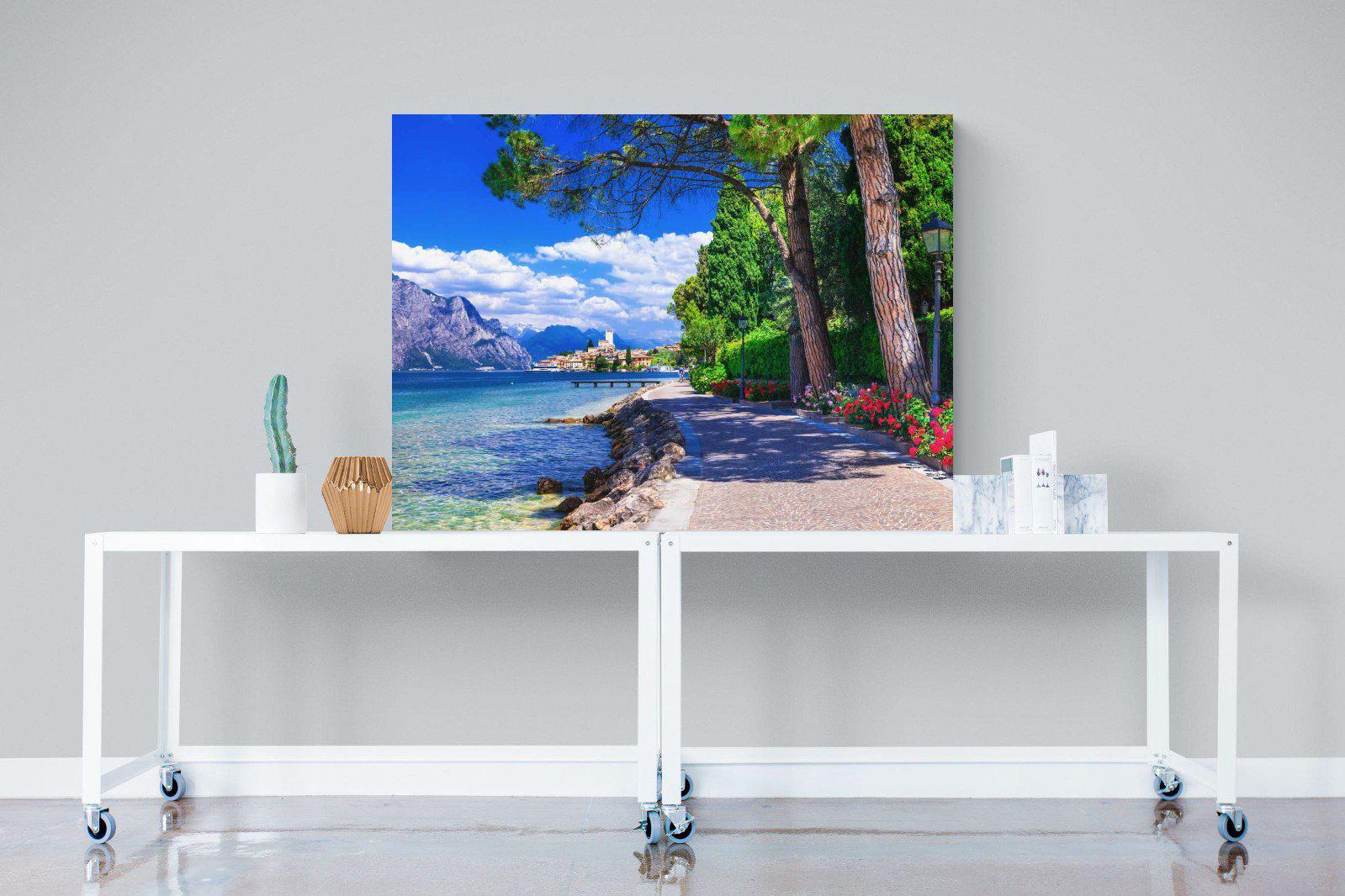 Lago di Garda-Wall_Art-120 x 90cm-Mounted Canvas-No Frame-Pixalot