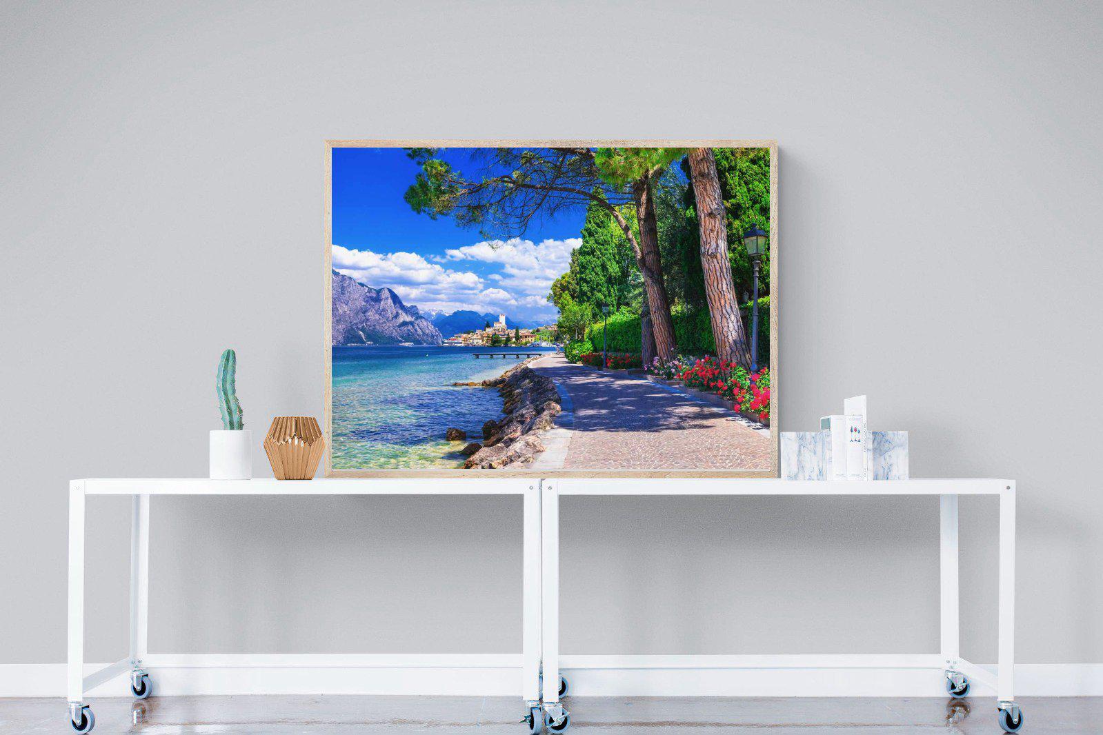 Lago di Garda-Wall_Art-120 x 90cm-Mounted Canvas-Wood-Pixalot