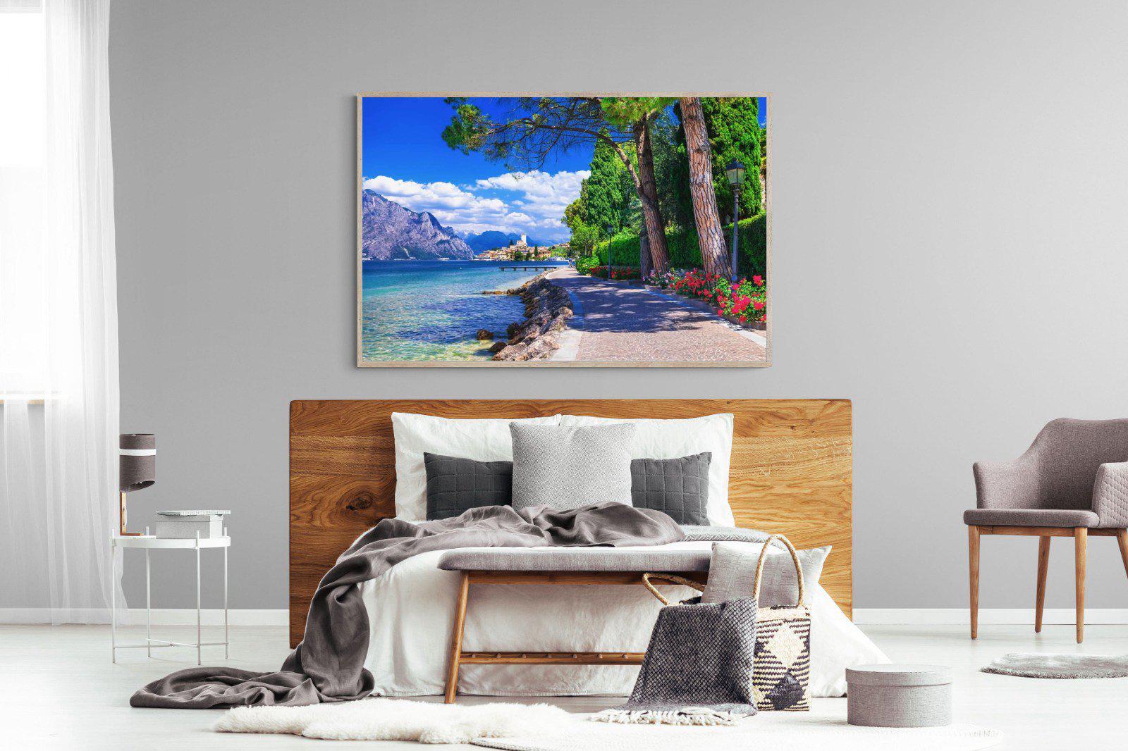 Lago di Garda-Wall_Art-150 x 100cm-Mounted Canvas-Wood-Pixalot