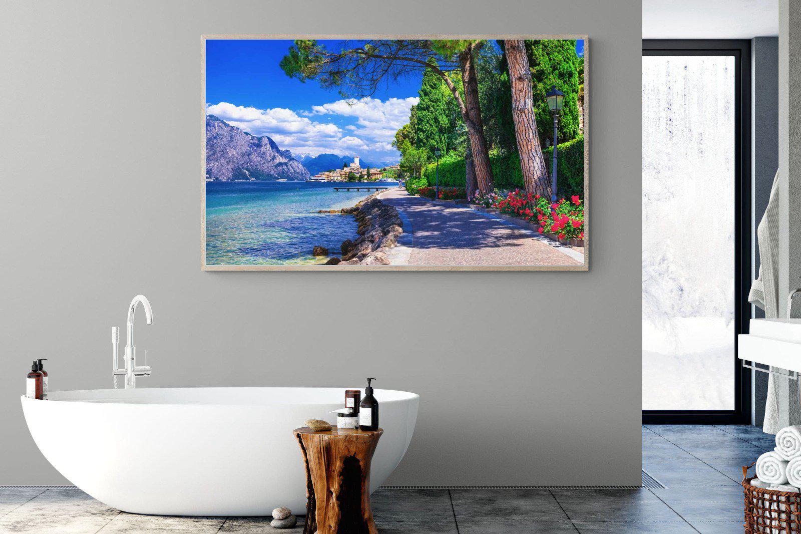 Lago di Garda-Wall_Art-180 x 110cm-Mounted Canvas-Wood-Pixalot