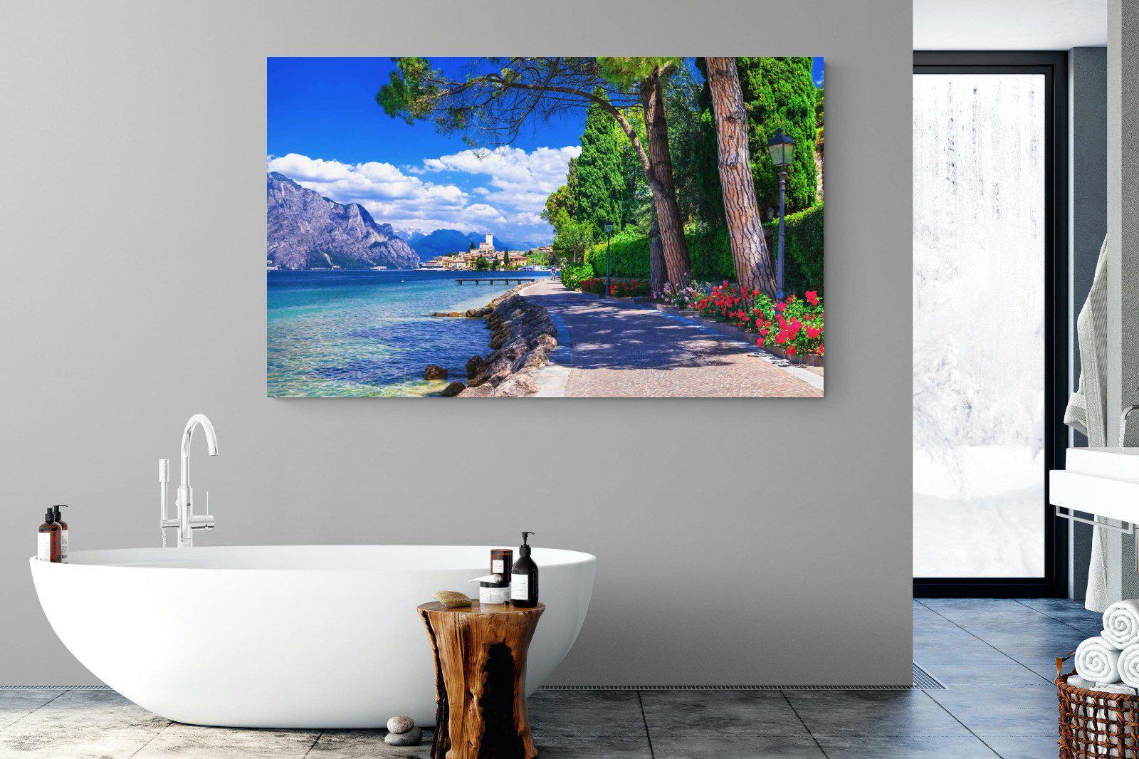 Lago di Garda-Wall_Art-180 x 110cm-Mounted Canvas-No Frame-Pixalot