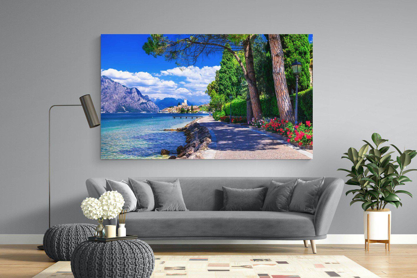 Lago di Garda-Wall_Art-220 x 130cm-Mounted Canvas-No Frame-Pixalot