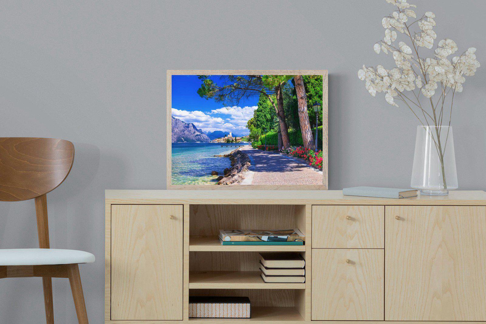 Lago di Garda-Wall_Art-60 x 45cm-Mounted Canvas-Wood-Pixalot