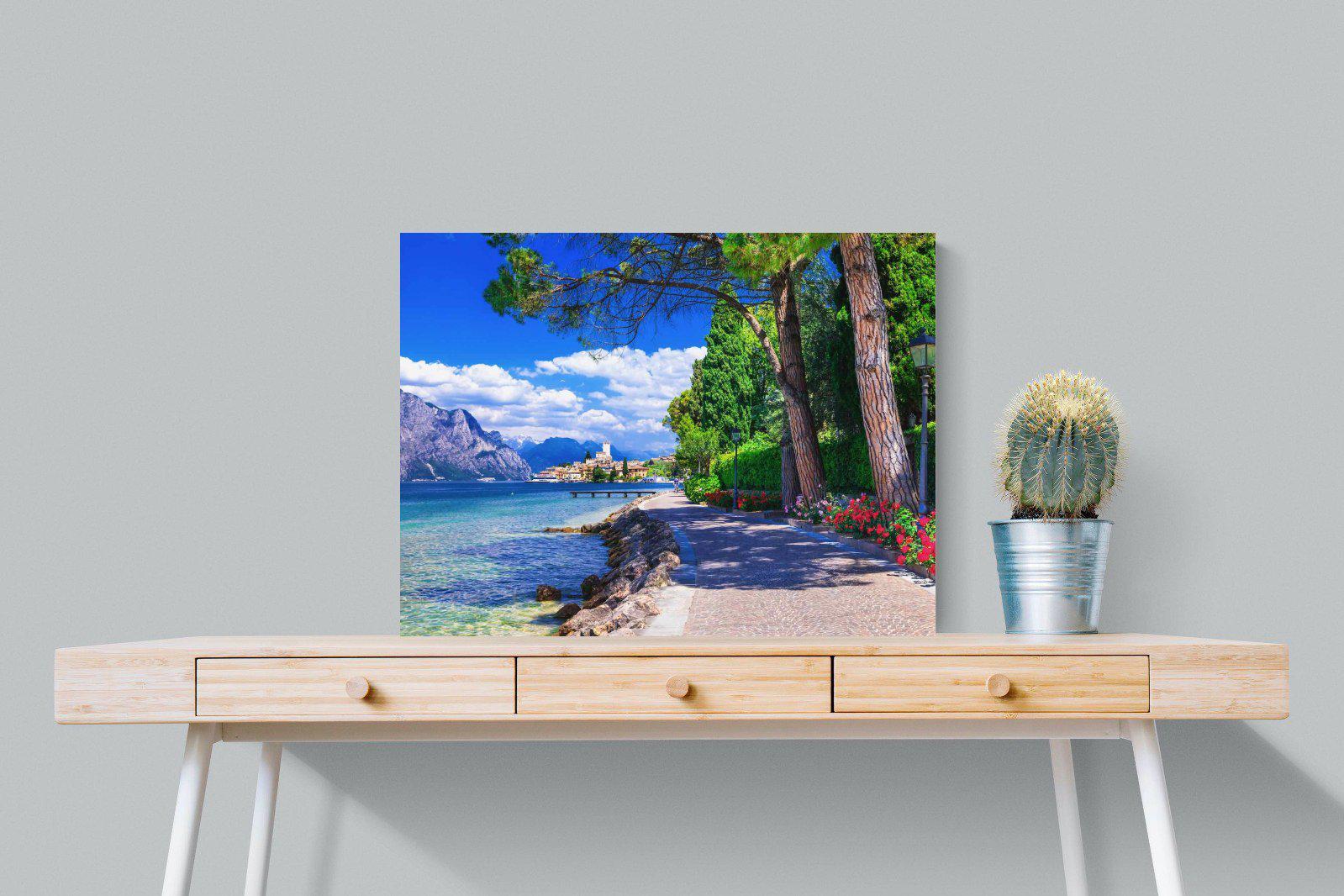 Lago di Garda-Wall_Art-80 x 60cm-Mounted Canvas-No Frame-Pixalot