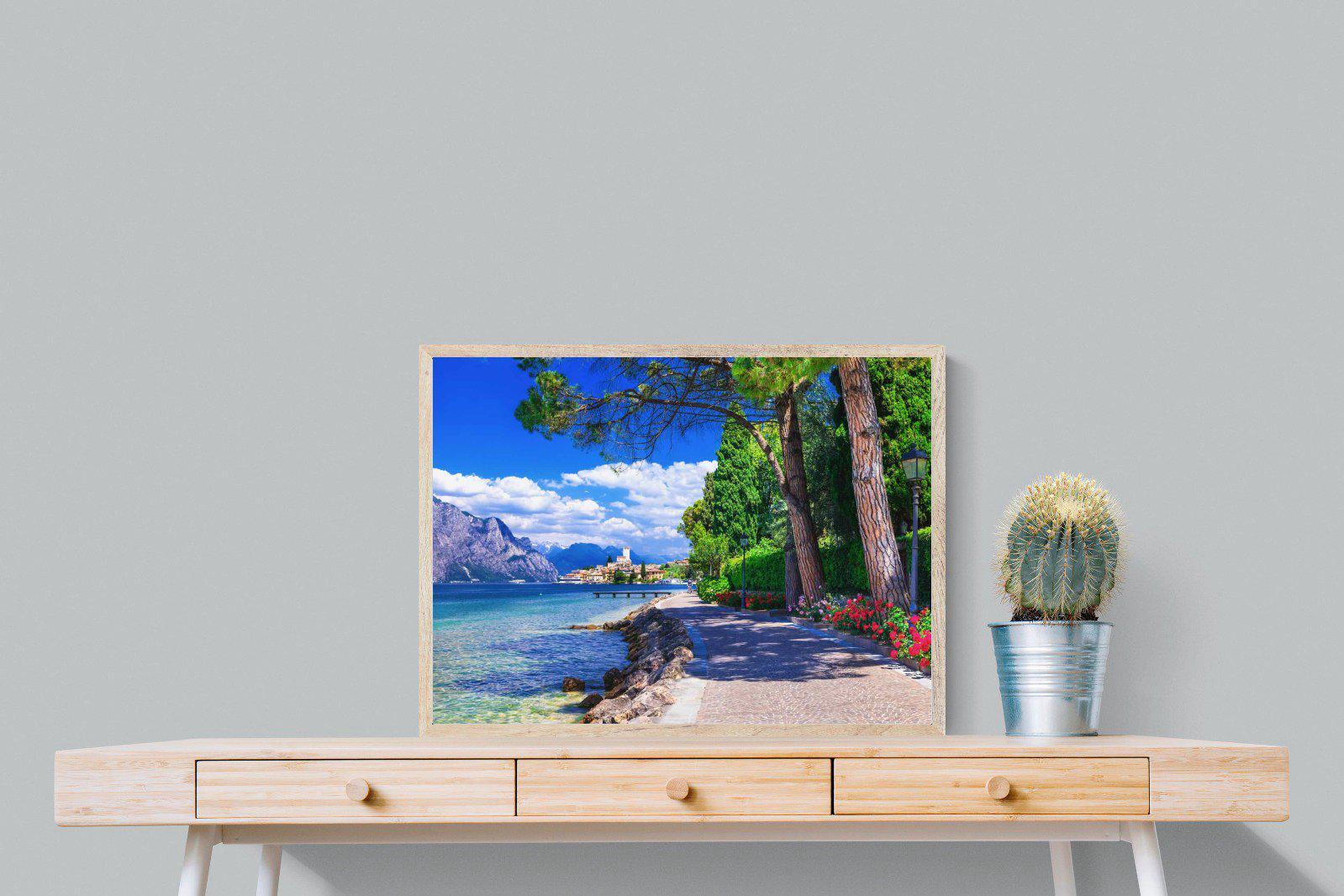 Lago di Garda-Wall_Art-80 x 60cm-Mounted Canvas-Wood-Pixalot