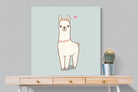 Lama-Wall_Art-100 x 100cm-Mounted Canvas-No Frame-Pixalot