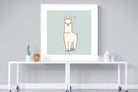 Lama-Wall_Art-120 x 120cm-Framed Print-White-Pixalot