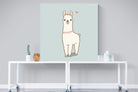 Lama-Wall_Art-120 x 120cm-Mounted Canvas-No Frame-Pixalot