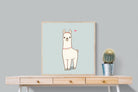 Lama-Wall_Art-80 x 80cm-Mounted Canvas-Wood-Pixalot