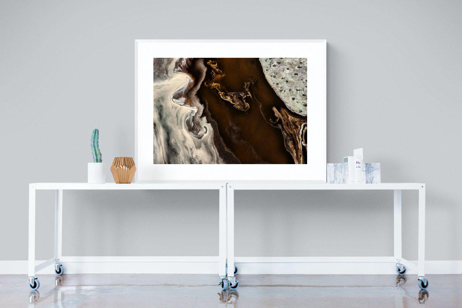 Land of Mocha-Wall_Art-120 x 90cm-Framed Print-White-Pixalot