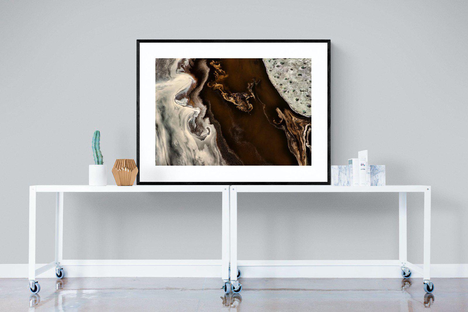 Land of Mocha-Wall_Art-120 x 90cm-Framed Print-Black-Pixalot