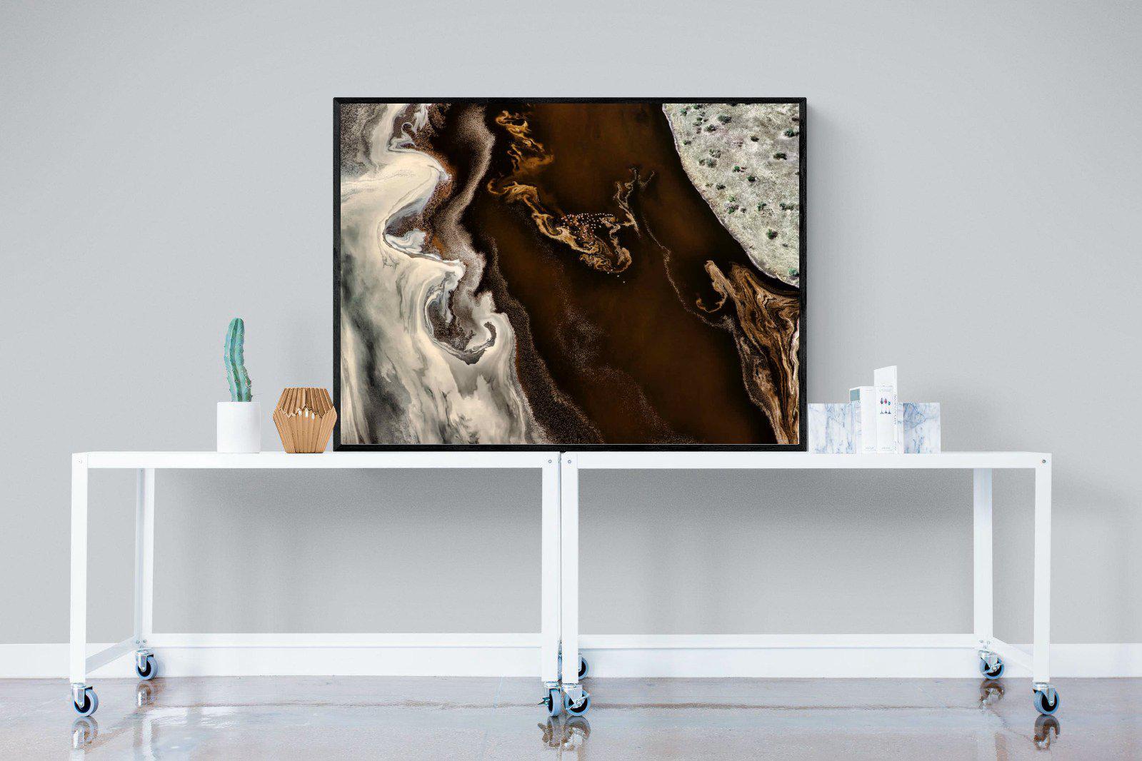 Land of Mocha-Wall_Art-120 x 90cm-Mounted Canvas-Black-Pixalot