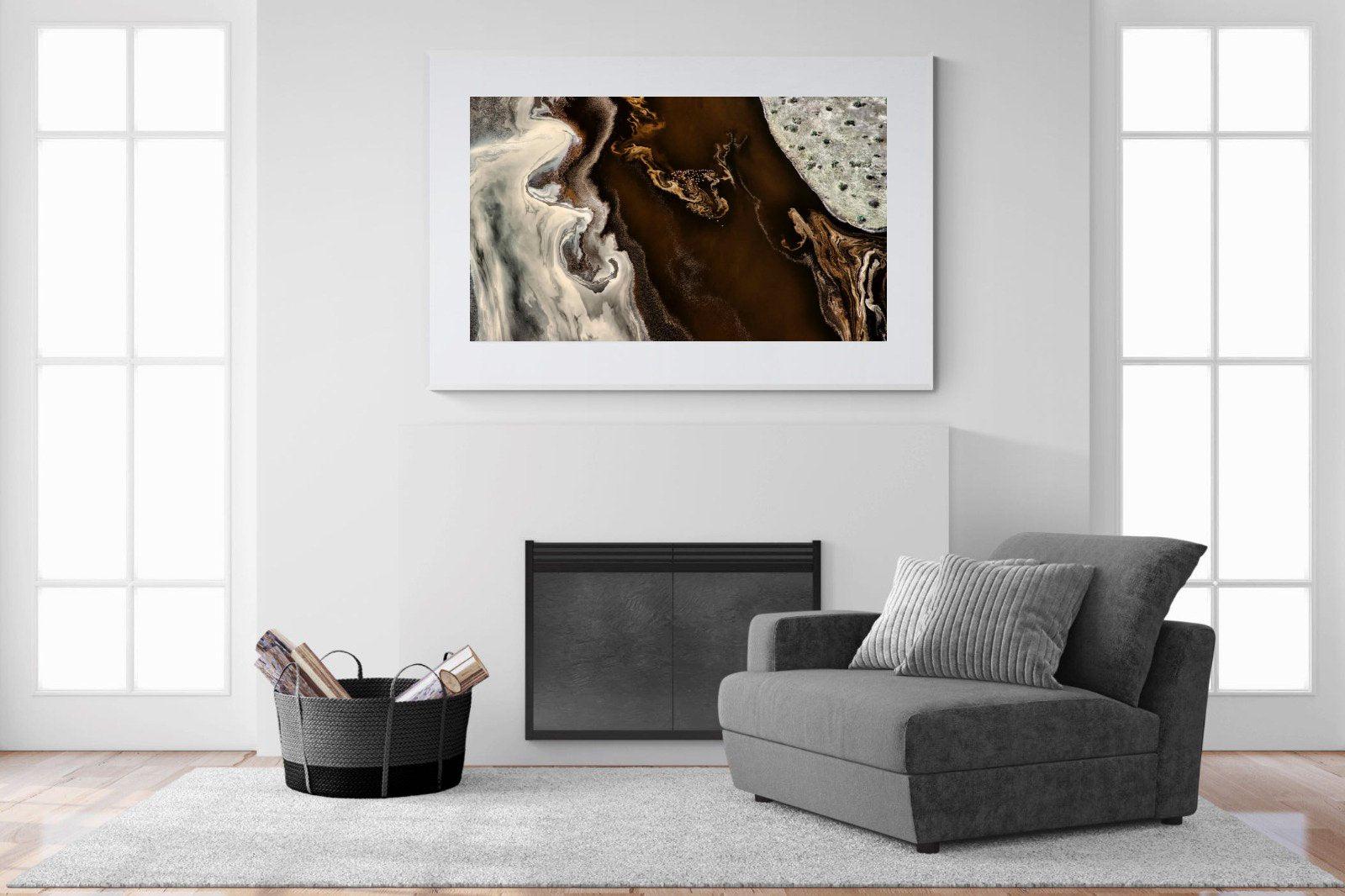 Land of Mocha-Wall_Art-150 x 100cm-Framed Print-White-Pixalot