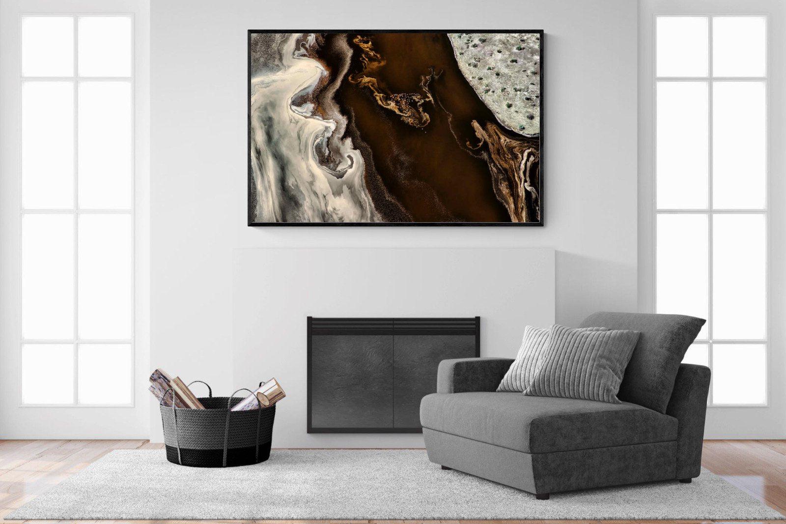 Land of Mocha-Wall_Art-150 x 100cm-Mounted Canvas-Black-Pixalot