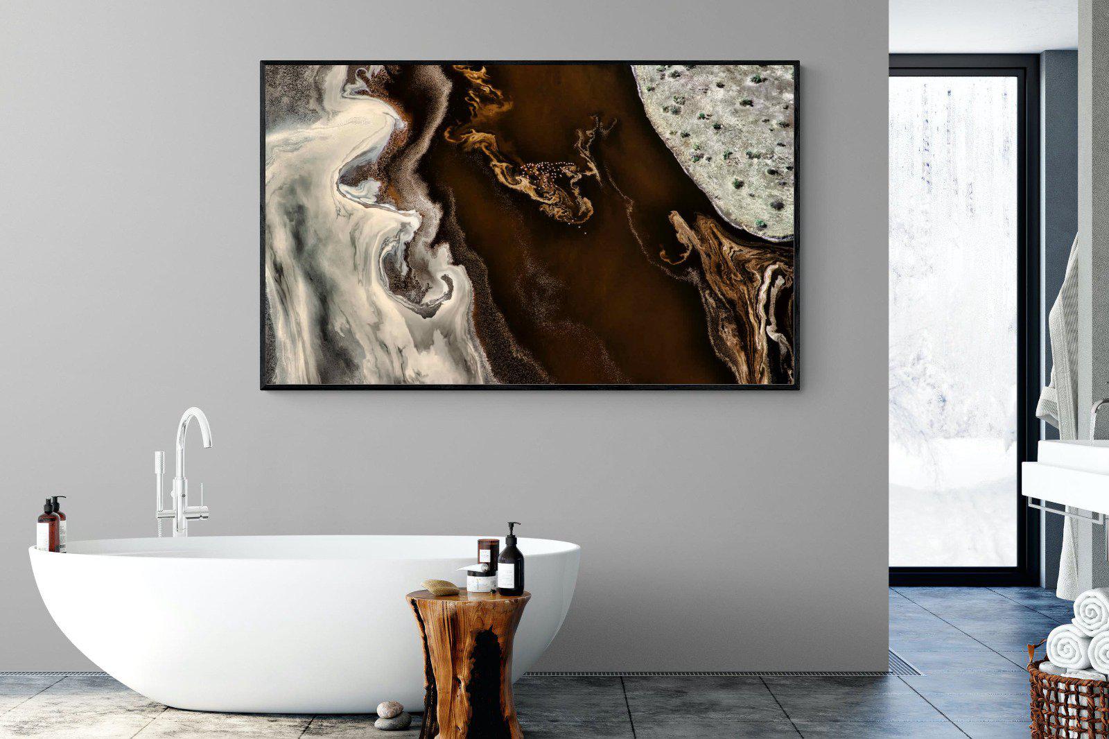 Land of Mocha-Wall_Art-180 x 110cm-Mounted Canvas-Black-Pixalot