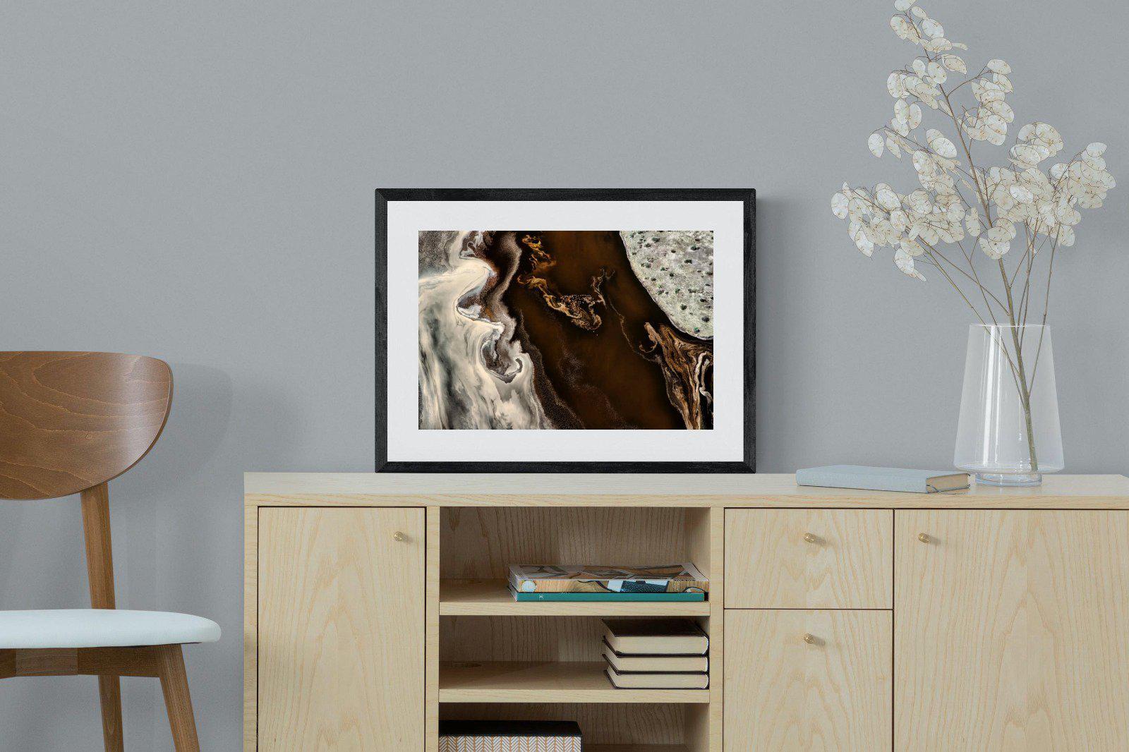 Land of Mocha-Wall_Art-60 x 45cm-Framed Print-Black-Pixalot