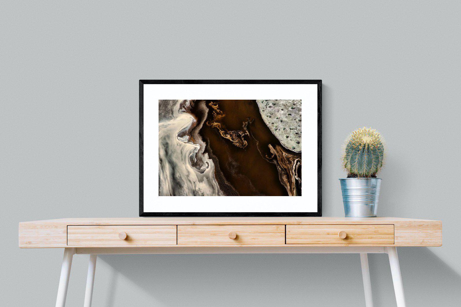 Land of Mocha-Wall_Art-80 x 60cm-Framed Print-Black-Pixalot