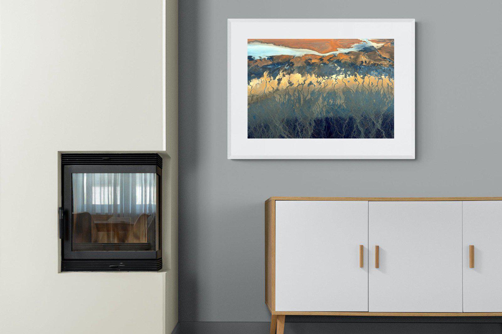 Landscape Colour Palette-Wall_Art-100 x 75cm-Framed Print-White-Pixalot