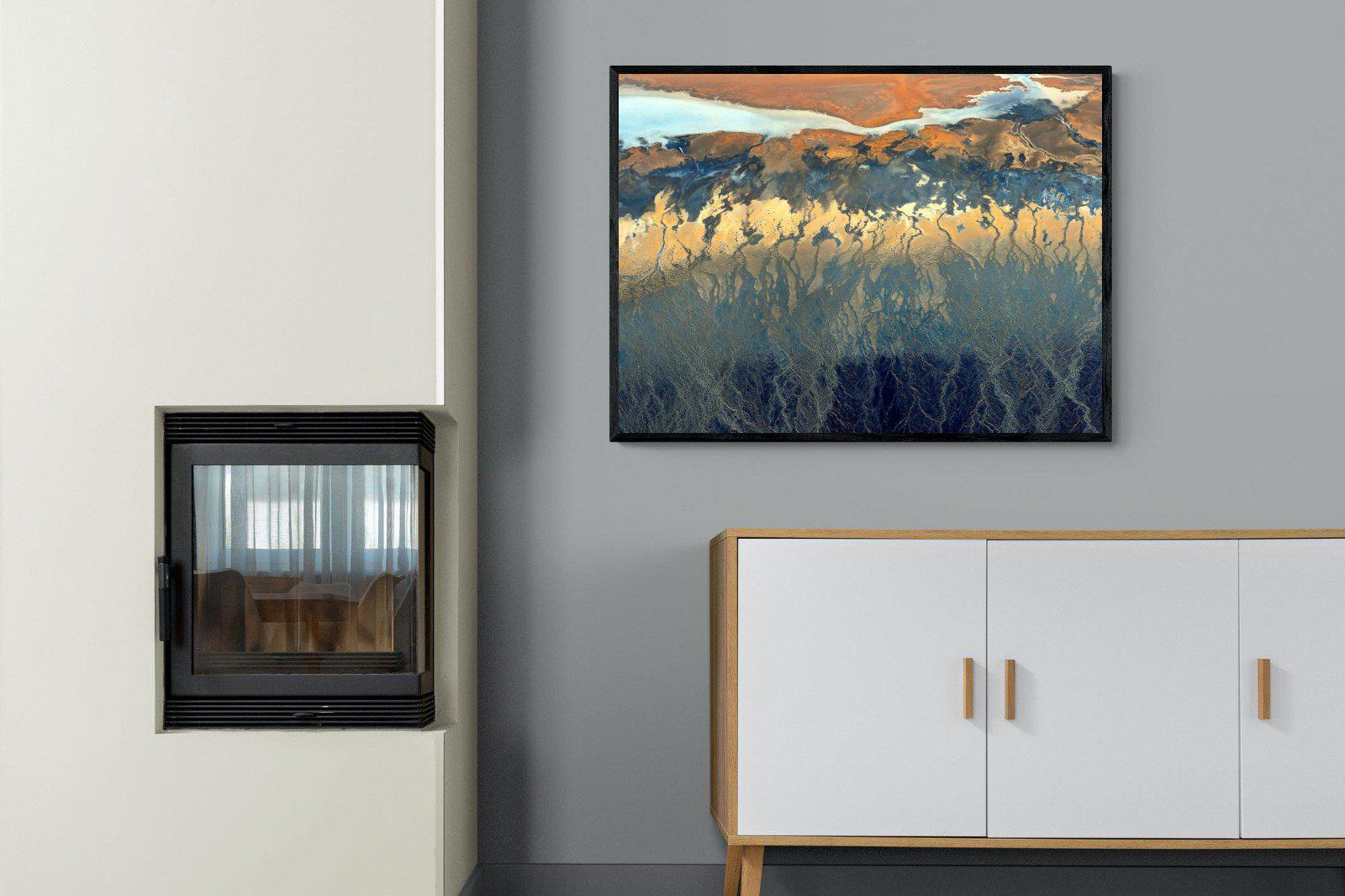 Landscape Colour Palette-Wall_Art-100 x 75cm-Mounted Canvas-Black-Pixalot