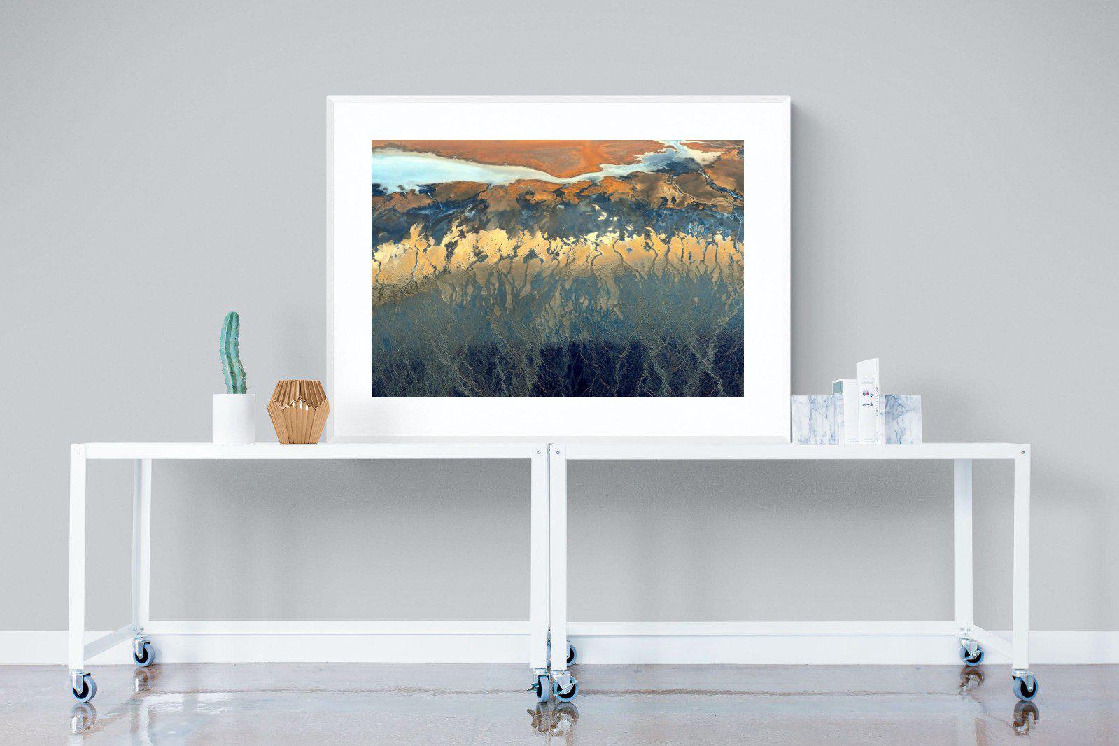 Landscape Colour Palette-Wall_Art-120 x 90cm-Framed Print-White-Pixalot
