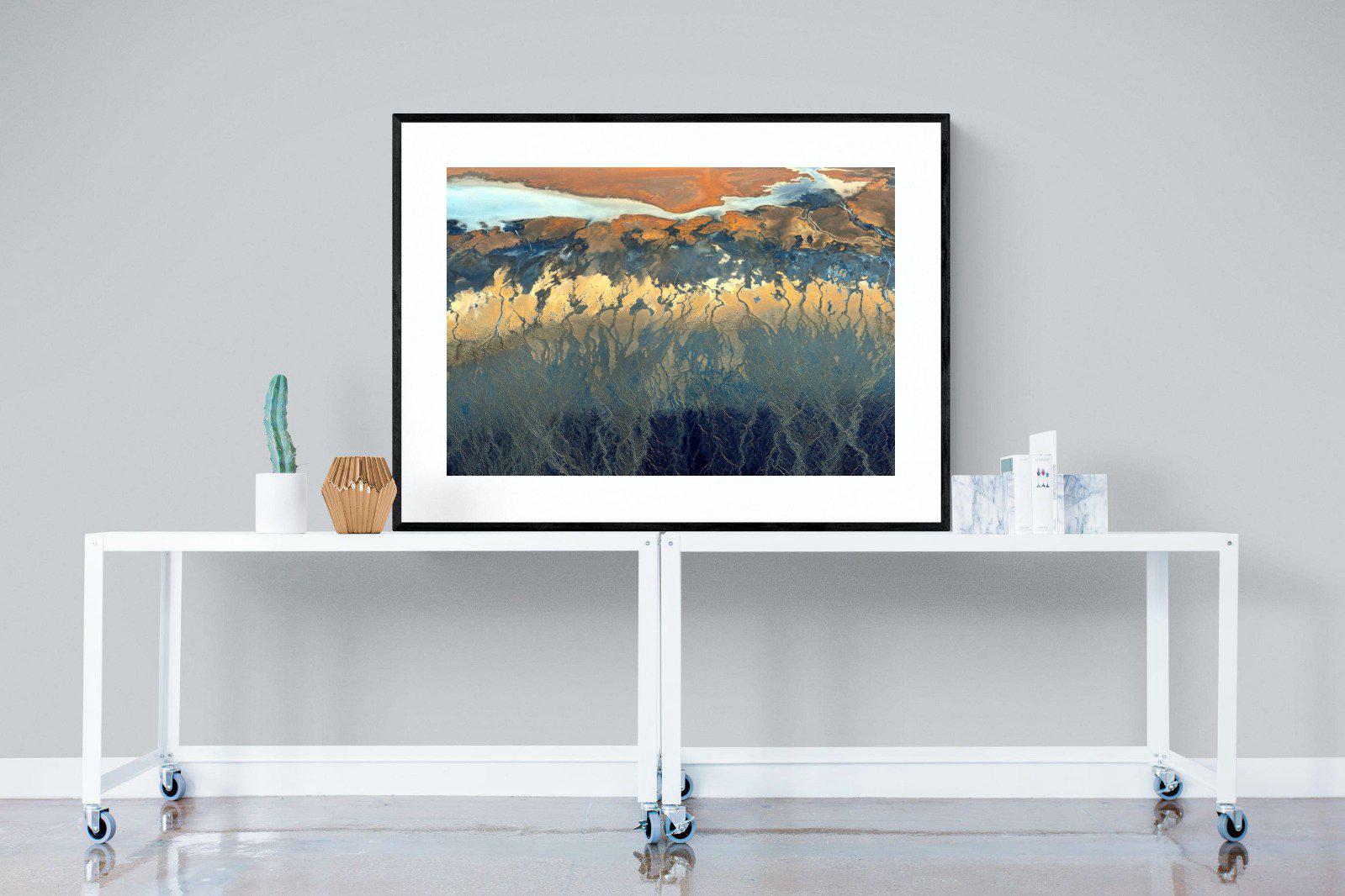 Landscape Colour Palette-Wall_Art-120 x 90cm-Framed Print-Black-Pixalot