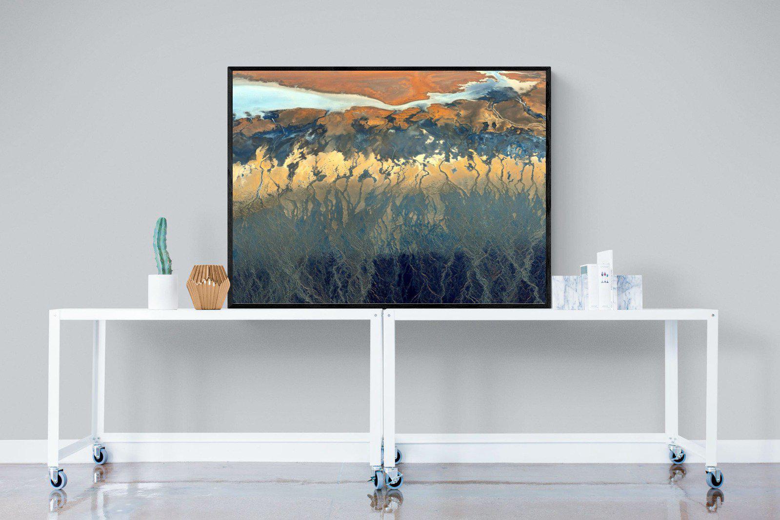 Landscape Colour Palette-Wall_Art-120 x 90cm-Mounted Canvas-Black-Pixalot