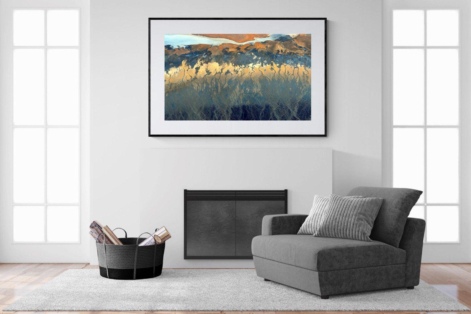 Landscape Colour Palette-Wall_Art-150 x 100cm-Framed Print-Black-Pixalot