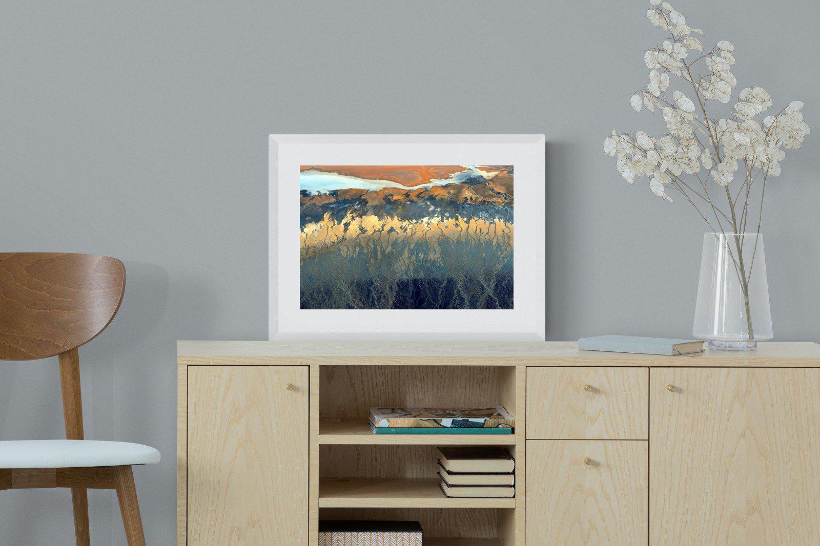 Landscape Colour Palette-Wall_Art-60 x 45cm-Framed Print-White-Pixalot