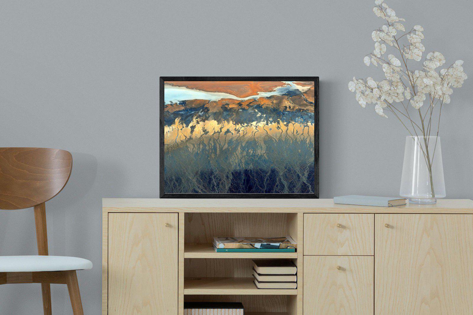 Landscape Colour Palette-Wall_Art-60 x 45cm-Mounted Canvas-Black-Pixalot