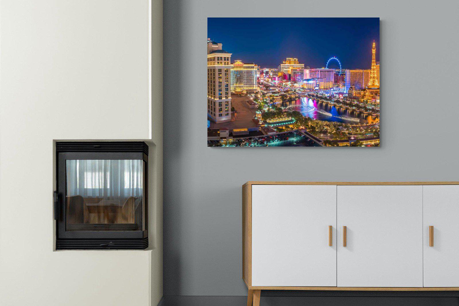 Las Vegas-Wall_Art-100 x 75cm-Mounted Canvas-No Frame-Pixalot
