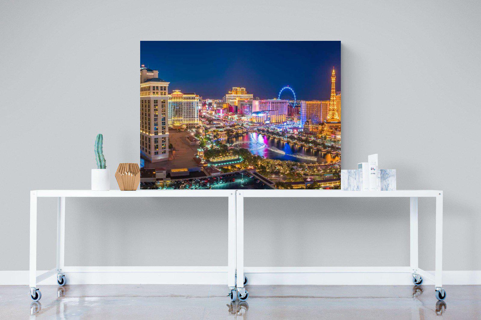 Las Vegas-Wall_Art-120 x 90cm-Mounted Canvas-No Frame-Pixalot
