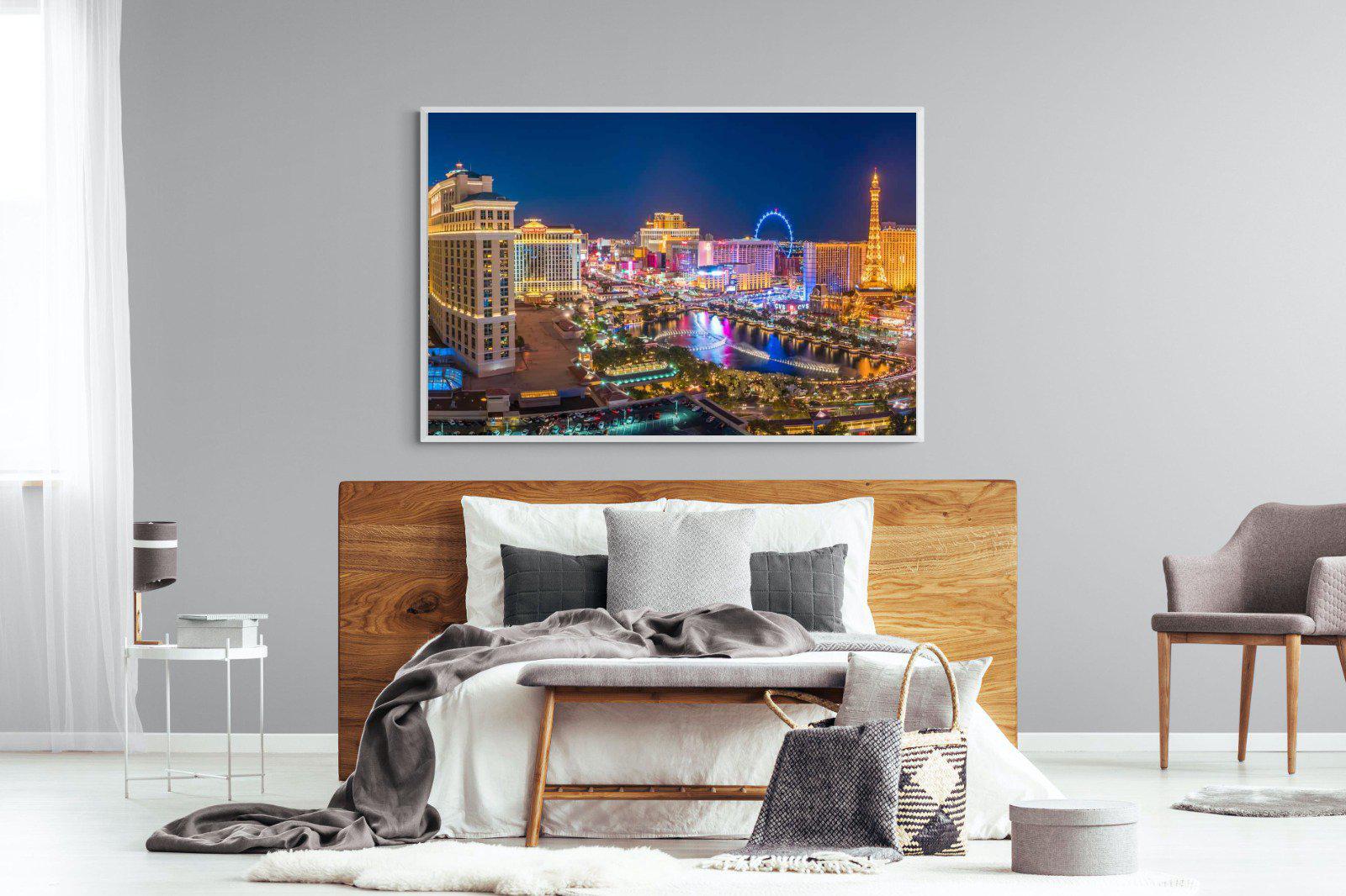 Las Vegas-Wall_Art-150 x 100cm-Mounted Canvas-White-Pixalot