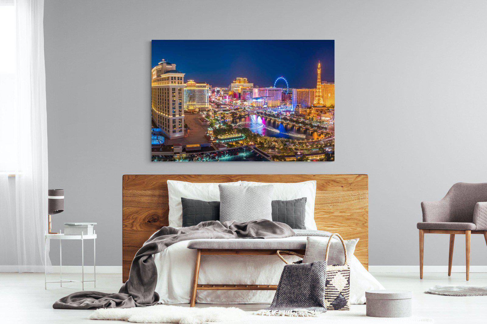 Las Vegas-Wall_Art-150 x 100cm-Mounted Canvas-No Frame-Pixalot