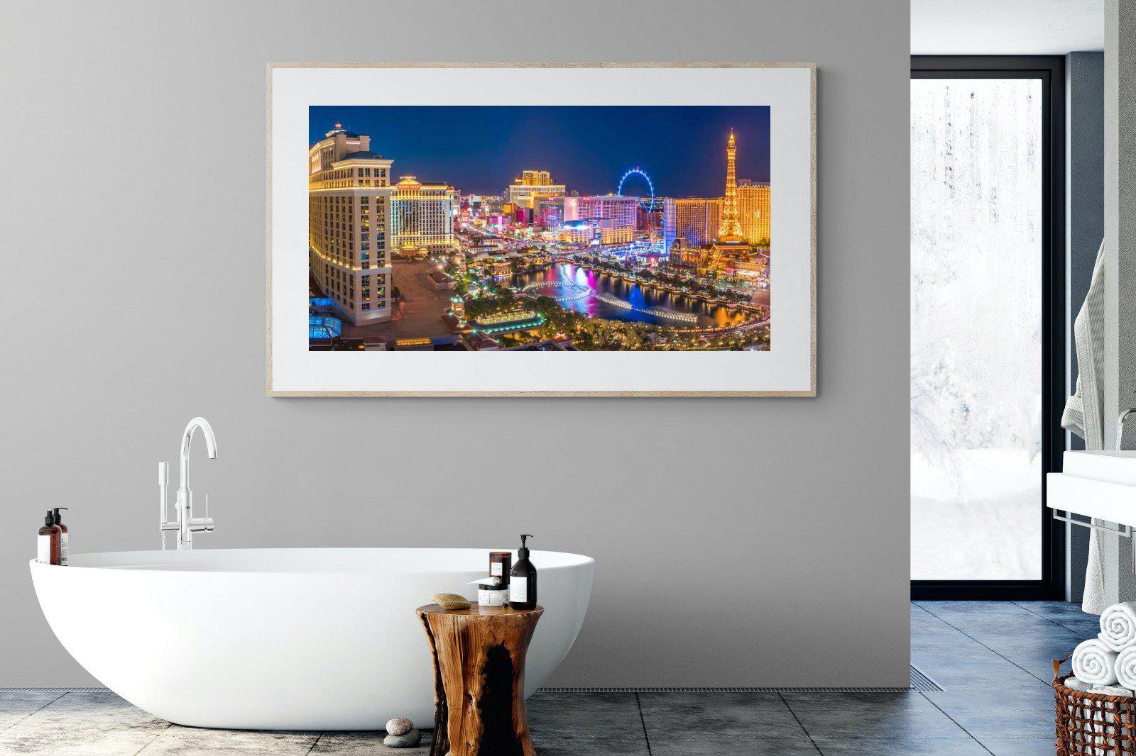 Las Vegas-Wall_Art-180 x 110cm-Framed Print-Wood-Pixalot