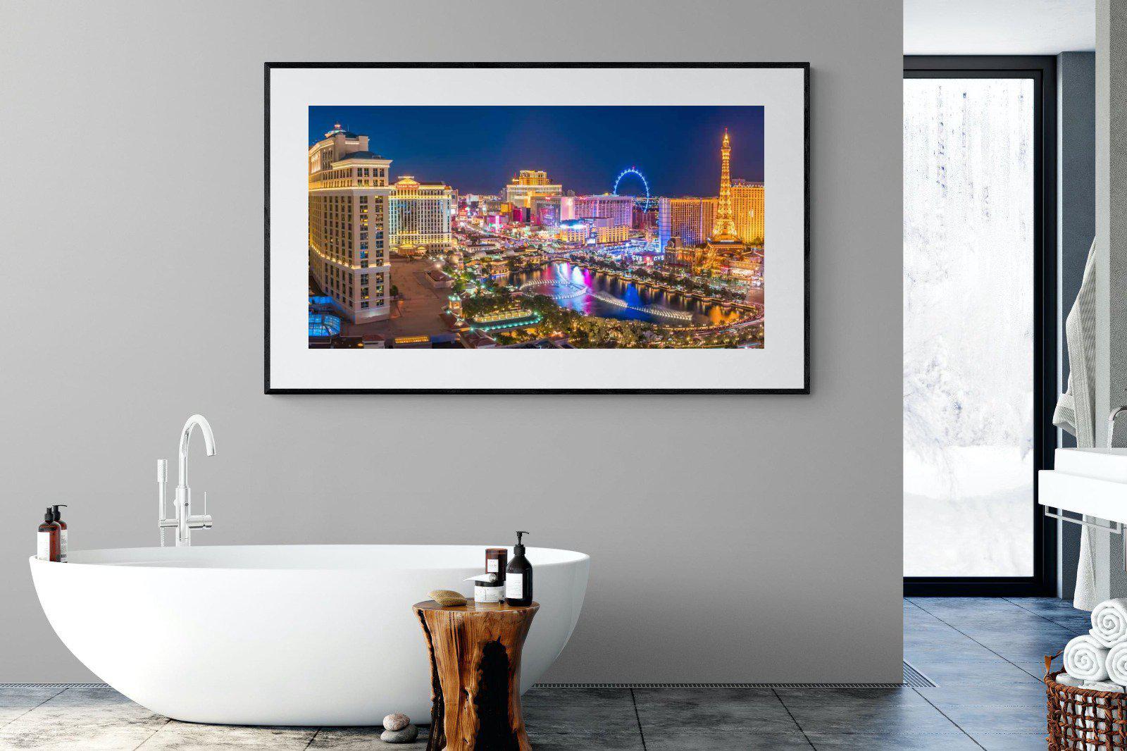 Las Vegas-Wall_Art-180 x 110cm-Framed Print-Black-Pixalot
