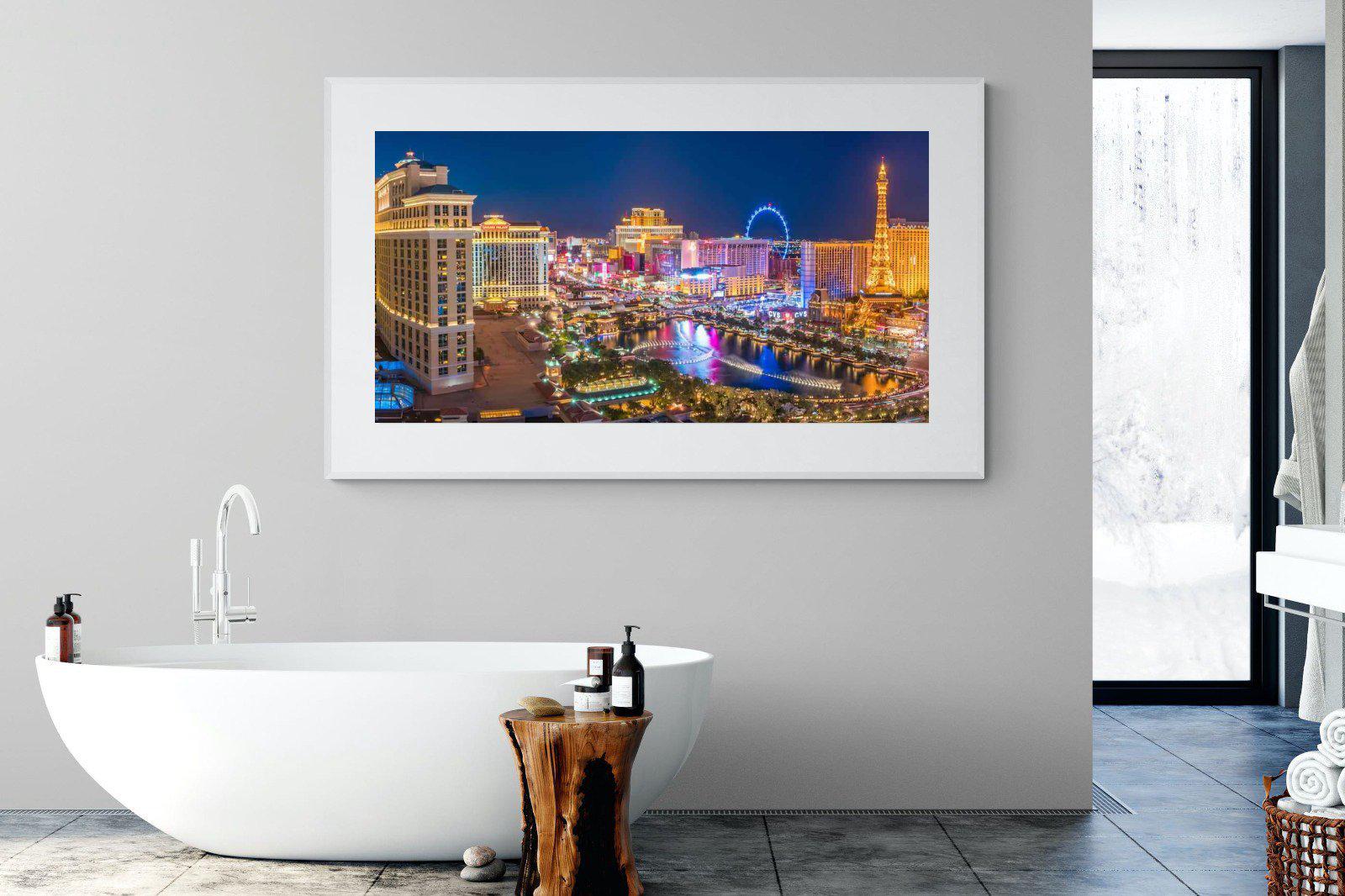 Las Vegas-Wall_Art-180 x 110cm-Framed Print-White-Pixalot