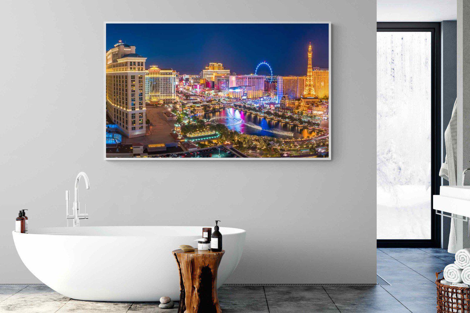 Las Vegas-Wall_Art-180 x 110cm-Mounted Canvas-White-Pixalot