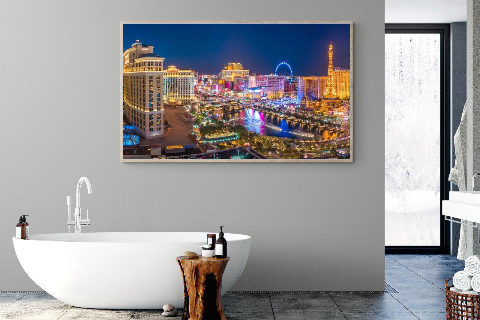 Las Vegas-Wall_Art-180 x 110cm-Mounted Canvas-Wood-Pixalot