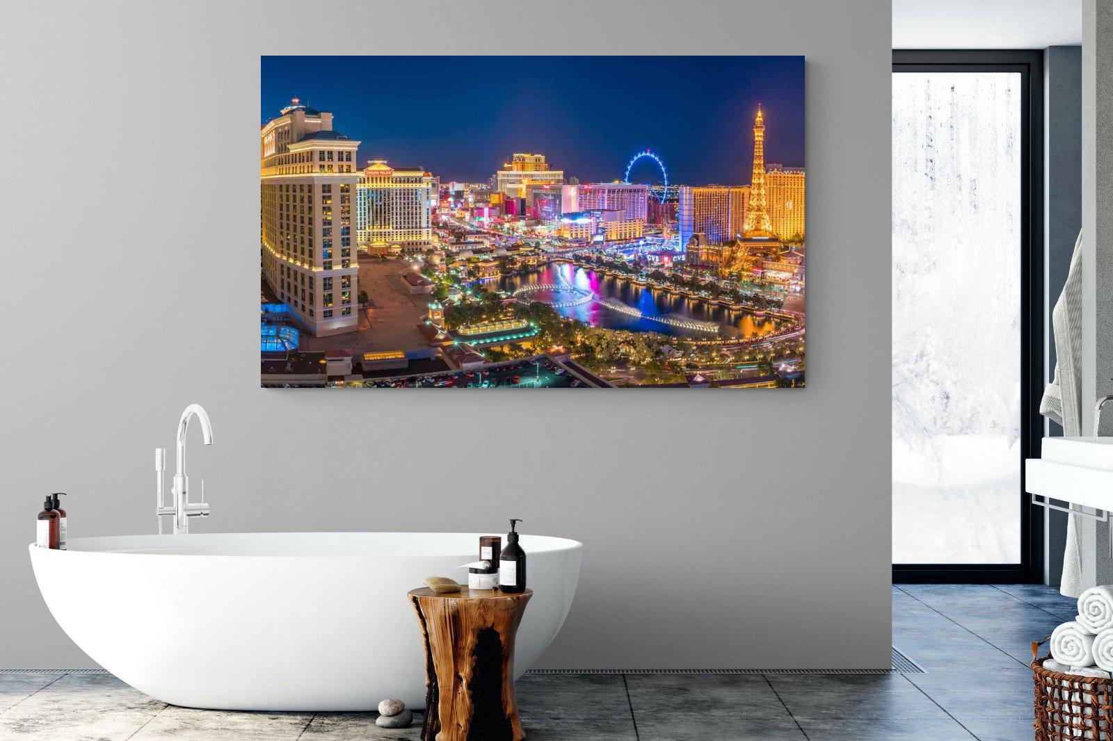 Las Vegas-Wall_Art-180 x 110cm-Mounted Canvas-No Frame-Pixalot