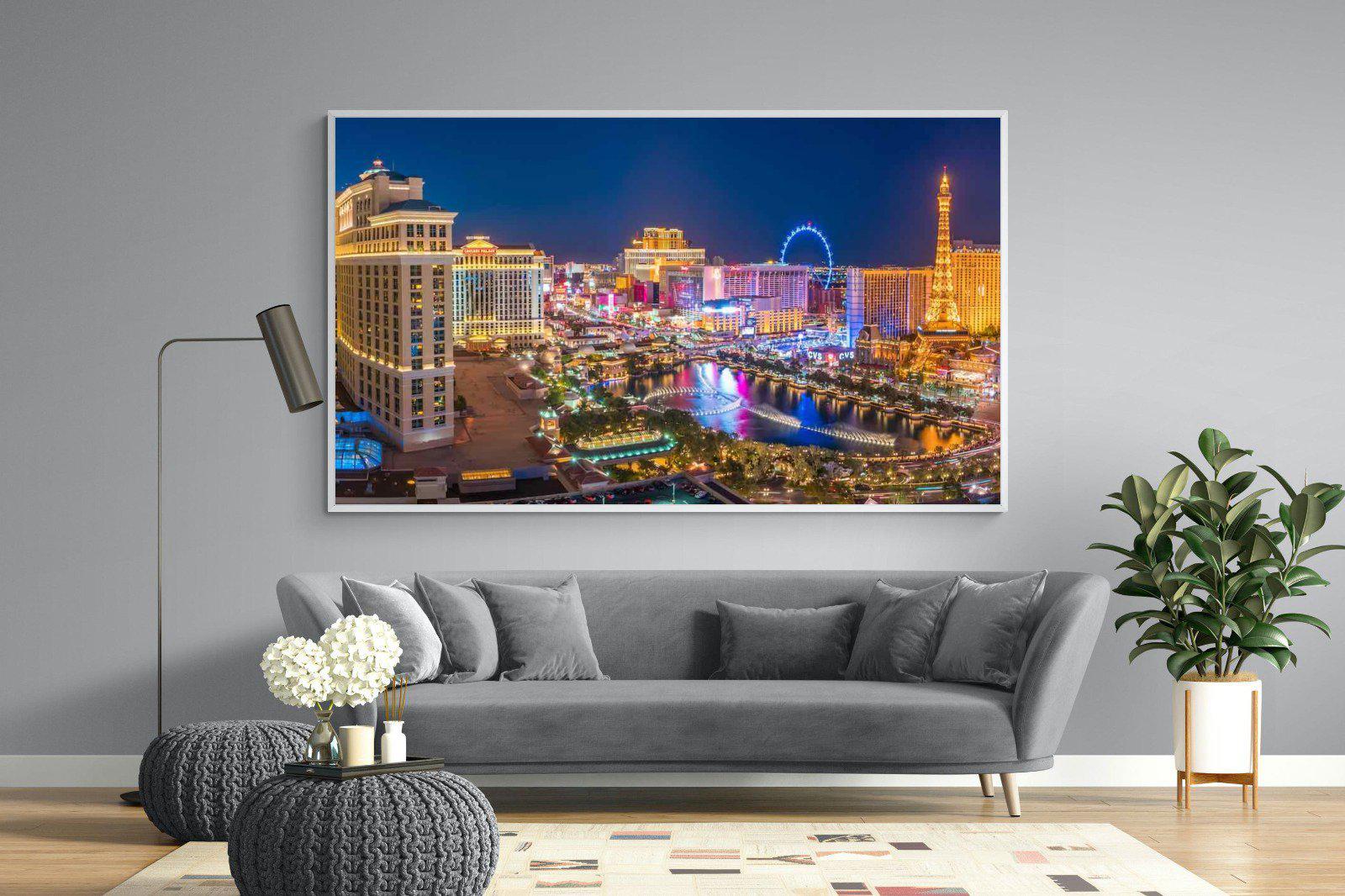 Las Vegas-Wall_Art-220 x 130cm-Mounted Canvas-White-Pixalot