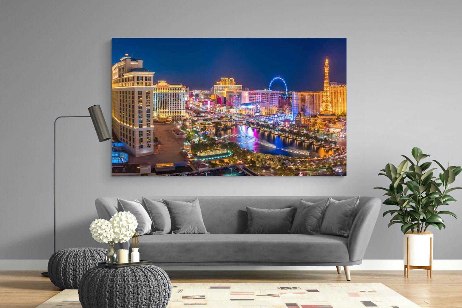 Las Vegas-Wall_Art-220 x 130cm-Mounted Canvas-No Frame-Pixalot