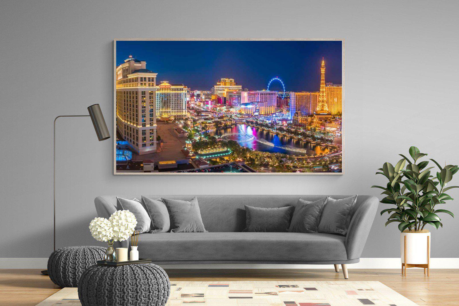 Las Vegas-Wall_Art-220 x 130cm-Mounted Canvas-Wood-Pixalot